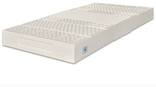 Marcapiuma - Einzelmatratze Sevenlife 18 Latexmatratze 100x220 cm Höhe 18 cm H2 Mittel/Weich Orthopädische Ergonomische Latex Matratze waschbar Gegen Milbe Aloe Vera Bezug EuroLatex Made in Italy