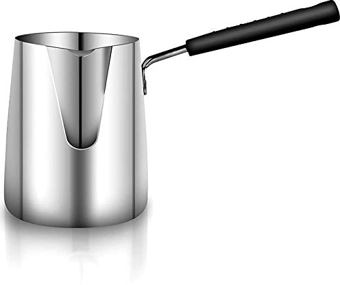 Hacbop Stainless Steel Butter and Coffee Warmer, Mini Butter Melting Pot and Milk Pot with Spout -(600Ml)