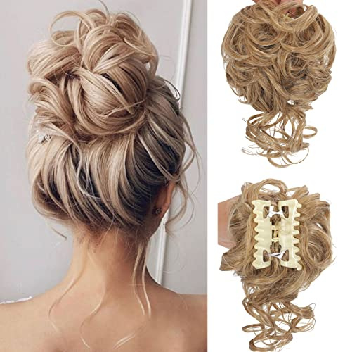 Griffe Messy Chignon Chignon Clip Ondulé Cheveux Bouclés Chignon Clip dans Les Postiches Ébouriffés Chignon Chignon Chignon De Cheveux Synthétiques Queue De Cheval (27/613)