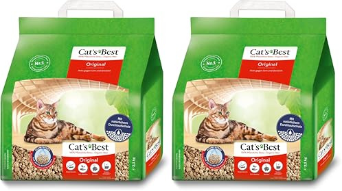 Okoplus Cats Best Original Clumping Cat Litter, 5 Litre (2.1 kg) (Pack of 2)