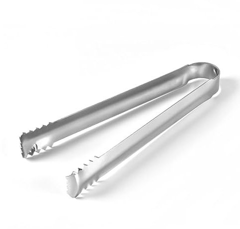 Pinces à Glace Petites Pinces, Pince à Glace en Acier Inoxydable, Petits Cubes Servant des Pinces à Apéritifs, en Acier Inoxydable avec Dents de Pincement pour Seau à Glace, Cubes de Sucre Glacé, Bar