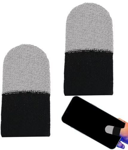 Fingerhandskar för gá | 2 st fingertoppar för mobilspel | svettsäkra
