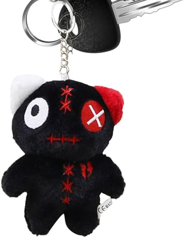 Cat Plush Keychain | Gothic Alien Big Eyed Cat Pendant,Cute Toy Adorable Plush Keychain Pendant Backpack Charm for Girlfriend
