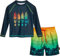 Playshoes Jungen Zweiteiler Lang Schwimmshirt, Set Langarm Surf, 110-116