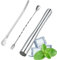 3 Pieces Cocktail Muddler, Muddler, Cocktail Spoon, Stainless Steel Bar Tools for Mixing, Crushing, and Stirring, Perfect for Home Bartenders, Cocktail Enthusiasts, and Professional Mixologists