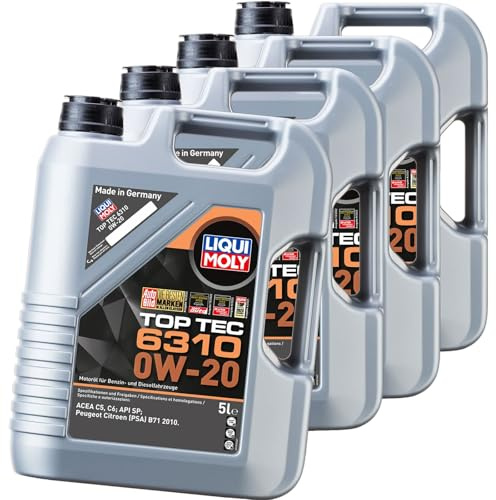 BandelOne enthält 4x5L Liqui Moly TT 6310 0W20 Motoröl passend für B71 2010 Api Sp Acea C5 C6