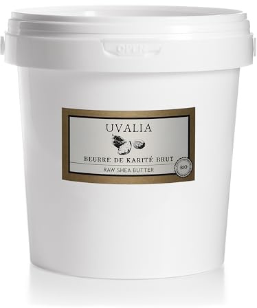 Beurre de Karité Brut 1000 mL - 100% végétal - sans additifs - cheveux - corps - visage - pur - Végan - Origine Burkina Faso