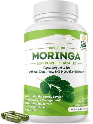 Gemuli végétaliennes à base de moringa, offrant un soutien complet pour la santé et favorisant la mobilité articulaire, adaptées aux personnes suivant un regime alimentaire sain.