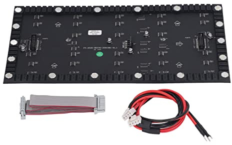 Flexibel LED-panel, digital modul, helfärgsskärm, 80 x 40 pixlar, med stark magnetisk baksida för gör-det-själv-reklam, festdekoration, 32 x 16 cm