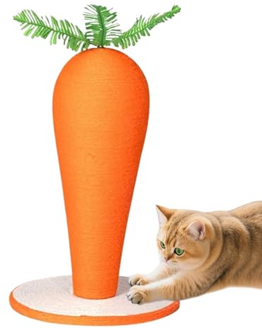 Albero Gratta Per Gatti - Giocattolo Raschiante Sisal Carota, Torre Di Attività Feline Al Coperto | Struttura Di Gioco Interattiva Di Affilatura Artigli, Post Di Allenamento