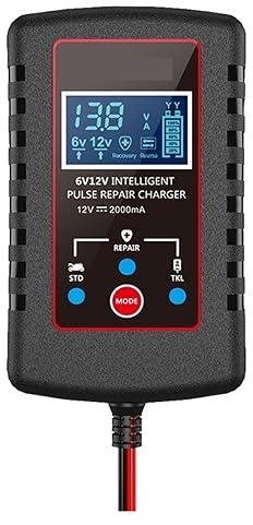 12V 6V Chargeur De Batterie Voiture 2A Numérique Entièrement Automatique Au Plomb Réparation D'impulsion for Moto Enfants Jouet Chargement Rapide Puissant