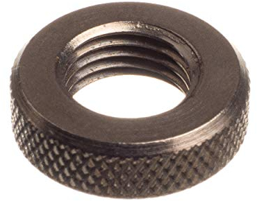 Ventilmutter zum Luftschlauch - Rändelmutter - Metall - Geriffelter Rand