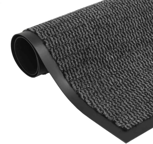 vidaXL Tappeto Antipolvere Trapuntato 40x60cm Antracite Puliscipiedi Zerbino
