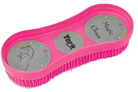 York Bürste Magic Clean Pferdebürste Putzbürste (Rosa)