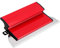 Hoja de desnatado para paneles de yeso, espátula alisadora de alta calidad, paleta de yeso profesional, duradera, semiflexible, con mango en forma de Z (rojo, 25 cm)