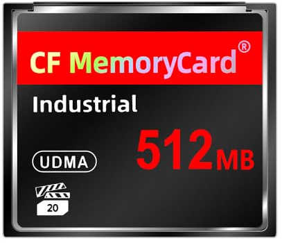 Industrial CF Memory Card 512MB with UDMA, High-Speed CF Card for Cameras, Industrial Devices