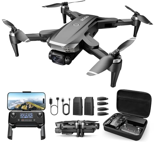 LAKSAKI GPS Drone with Camera for Adults 4K, Auto Return Home, Brushless Motor, Follow Me, 5G FPV Transmission, Smart RC Quadcopter Drones for Beginners Kids, Long Flight and Distance, Under 250G