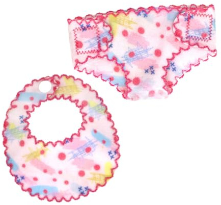 KICHOUSE Doll Bib Panties for Dolls Lightweight Underwear Accessories with Vivid Colors Easy to Wear Pretend Play Costume for Lovers and DIY Decoration