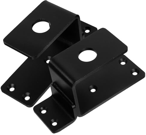 SHINEOFI Set 2 Staffe in Metallo Pesante per Supporto Barra Porta a Scomparsa Serratura Regolabile per Sicurezza Casa e Appartamento Blocca Porta Resistente per Uso Domestico e