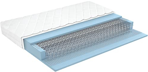 Matratzen Perfekt Bonellfederkernmatratze Silber, 160 x 200 cm – orthopädische Federkernmatratze mit Bonellfederkern, ideal auch für Boxspringbetten, Härtegrad H3, Höhe 19 cm