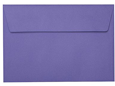 Paper24 je 25 B6 Umschläge Kuverts mit Haftstreifen 125x176 mm Lila