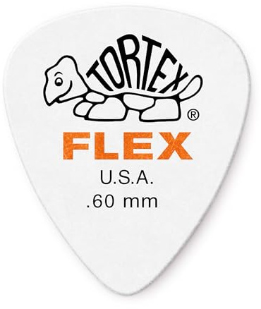 JIM DUNLOP Plektrum Tortex Flex 0,60mm 12 Stück