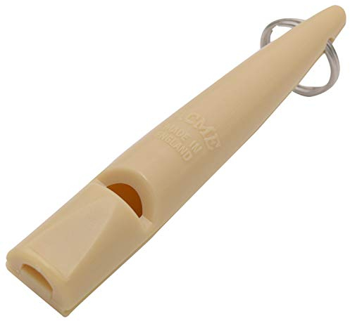 Acme Hundepfeife No. 211,5 | Original aus England | Ideal für die Hundeausbildung | Robustes Material | Genormte Frequenz | Laut und weitreichend | Beige / Beige