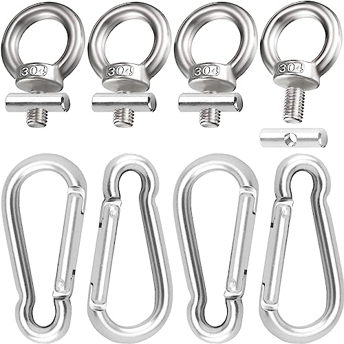 Colgadores de Accesorios para toldo de RV, 4 Pcs de Ganchos para toldo de Acero Inoxidable para Camping, Tienda, Autocaravana
