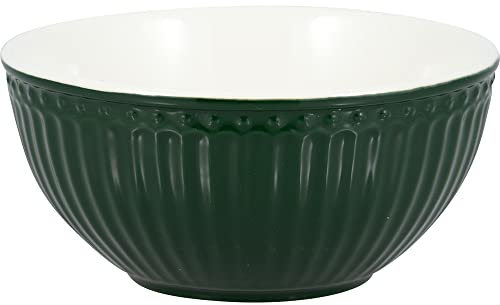 Greengate STWCERAALI3006 Alice Müslischale pinewood green 14 cm (1 Stück)
