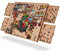 Becko US Jigsaw Puzzle Board with 4 Puzzle Drawers & Wooden Puzzle Board Smooth Surface for Up to 1000 Pieces with Frameless Design for Easy Sliding Finished Puzzles