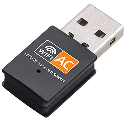 Ziyan AC 600Mbps WLAN Stick Dual Band 2.4GHz / 5GHz WiFi Dongle USB Wireless Adapter