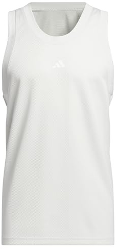 adidas Herren Basketball Legends Tank Top, Orbit Grey/White, S
