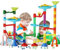 Marble Run,110PCS Building Construction STEM Toy Set for Kids Age 3-12Year, Solid Marble Race Track,Easy to Assemble Learning Educational Marble Rush,Gifts for Boys Girls