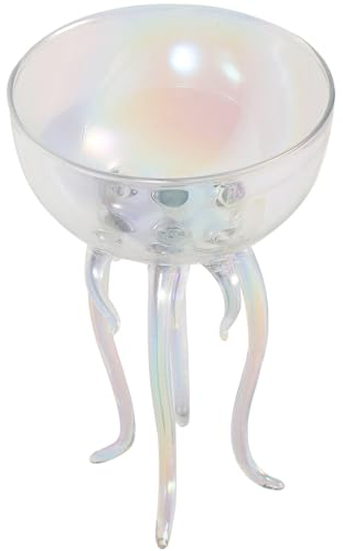 TOPBATHY Octopus Cocktail Glass Martini Glass Jellyfish Glass Cup Juice Toasting Goblet Tumbler for Kitchen Bar Party Wedding 150ml