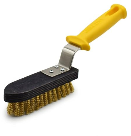 Erre4M Reinigungsbürste aus Messing für Grills und Grillplatten von Lilly, Pizzeriabürste, Ofen-Bürste, Messingbürste