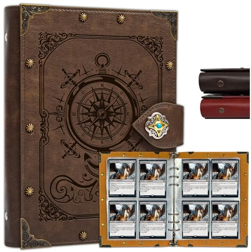 DUROTAN Trading Card Binder,4-Pocket Binder for Trading Cards Holds 240 Cards,Premium Collector Card Album for Standard Cards,Card Collection Folder for MTG,TCG,Yugioh,Game Cards