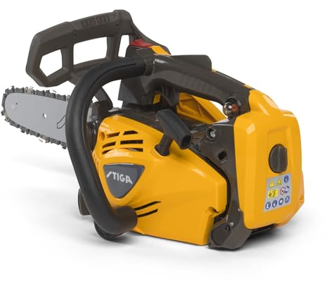 STIGA PR 730 10 Motosega A Benzina, 26.9 cc (0.7 kW), Barra 25 cm – Impugnatura Superiore, Sistema Antivibrazioni – Potatura/Arboricoltura