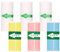 DOOCECIY 6 Pcs Mini Thermal Printer Sticker Rolls, 57 * 25mm Self-Adhesive Printer Sticker Paper Roll for Instant Photo Camera