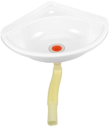 Zerodeko Wandmontage Waschbecken Aus Kunststoff Eckwaschbecken Mini Dreieckiges Waschbecken Einzelbeckenspüle Gemüsespüle Für Wohnmobile Barspüle