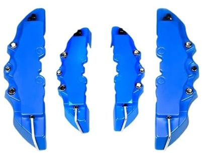 Calliper Covers 4Pcs Car Brake Caliper Cover Brake Disc Shell Fit For Chariot Pajero Cordia Galant Sapporo Galant Lancer EX Car Styling Accessories Brake Caliper Cover(4Pcs M and S Blue)