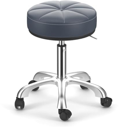 Sadelpall, snurrpall, hydraulisk läderfåtölj for salonger, medicinska spa, kliniker, tatueringsstudior, hemmakontor(A2)