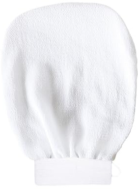 Scrub Mitt 5pcs /set Double Sided Peeling Glove Exfoliating Tan Removal for Shower, Spa, Massage(WHITE)