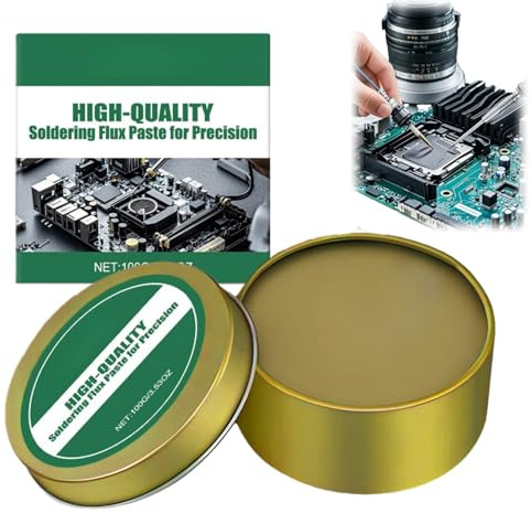 100g Soldering Flux Paste for Precision,Flussmittel-Paste,Lötpaste,Lötfett Lötflussmittel,Solder Paste für Präzisionsarbeiten,Rosin-Material,Vielseitig für Metall,Zinn,Telefon,Pc-Karten, Bauelemente