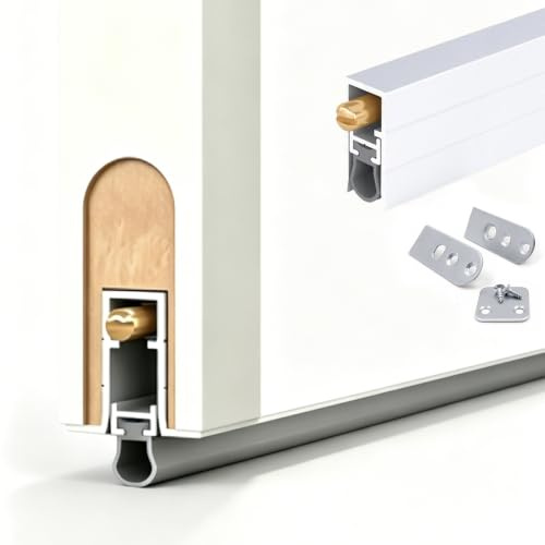 Automatisk nedfällbar dörrtätning i aluminium | Automatisk dörrsvepning i flera storlekar: Noise Blocker i sovrummet(82cm(32in))
