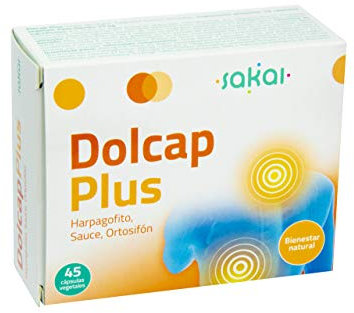 Sakai –Dolcap Plus con Sauce Blanco, Ortisifón y Harpagofito– Alivia la inflamación, las molestias osteoarticulares y el malestar global.