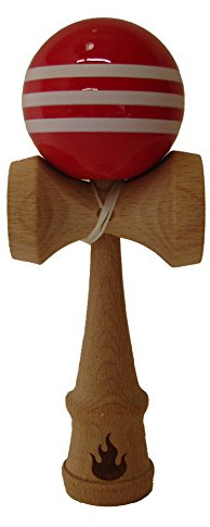 Triple Red/White Stripe Kendama