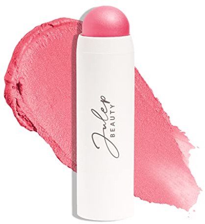Julep Skip The Brush Cream to Powder Blush Stick - Peony Pink - Blendable and Buildable Color - 2-in-1 Blush and Cheek Makeup Stick