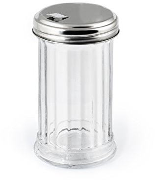 H&H W50115 Set Spargizucchero Vetro/Acciaio Inossidabile Trasparente Utensili da Cucina