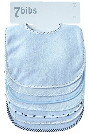 Doppellagige Sabberlätzchen für Babys, Baumwolle, weich, saugfähig, 7 Stück