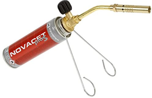 Chalumeau de plombier à gaz + Bouteille Propane 2100°C Soudures Fines 360° 2100°C KEMPER